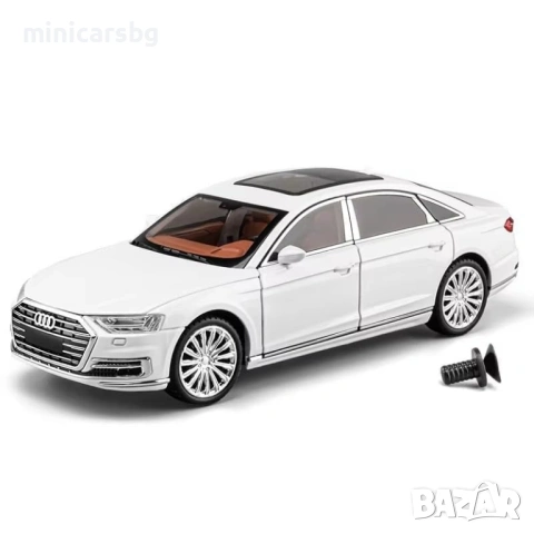 Метални колички: Audi A8 D5 1:24, снимка 4 - Колекции - 53991140
