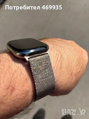 Продавам Apple Wartch Series 11 46mm Natural Titanium Milanese Loop, снимка 4 - Смарт часовници - 55599590