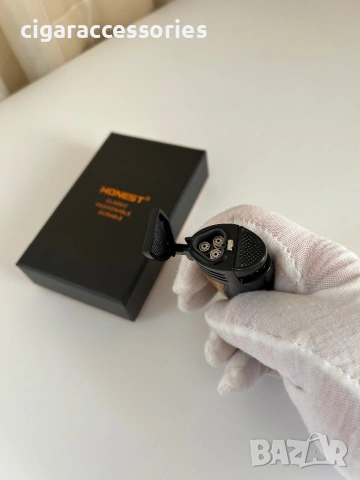 HONEST 3 Jet Torch запалка за пури с подаръчна кутия, снимка 4 - Запалки - 54350969