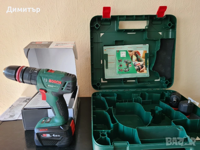 Акумулаторна ударна бормашина винтоверт Bosch Advanced Impact с батерия 4Ah и зарядно в куфар, снимка 3 - Бормашини - 54201038