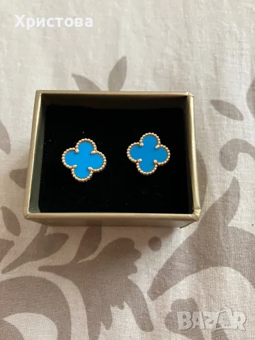 Златни обеци Van Cleef 14k.,4,30гр.