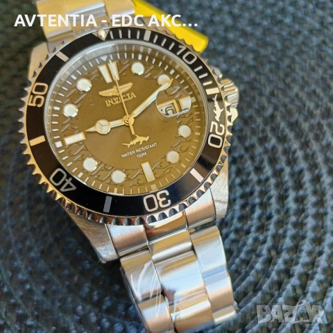 Часовник Invicta ProDriver, 100m, Seiko Caliber/Hattori/TMI C32 кварц, корона на винт, черен, снимка 7 - Мъжки - 54582346