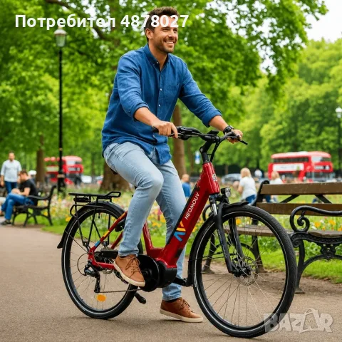 Електрически велосипед 26″ с батерия 522Wh, мотор 250W и пробег до 100 км – алуминиева рамка, 7 скор, снимка 10 - Велосипеди - 55626596