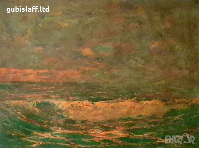 Картина "След буря", худ. Д. Дионисиев (1908-1992), снимка 2 - Картини - 54124948