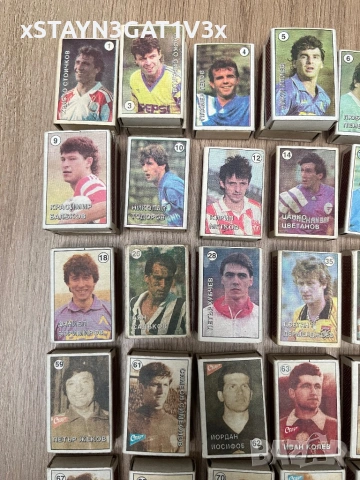 Колекция кибрити с футболисти, снимка 3 - Колекции - 53993793