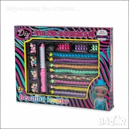 Детски фризьорски комплект за прически с плитки