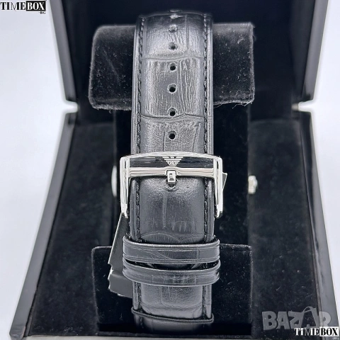 Emporio Armani AR1703 Valente Classic Leather, снимка 4 - Мъжки - 39579298
