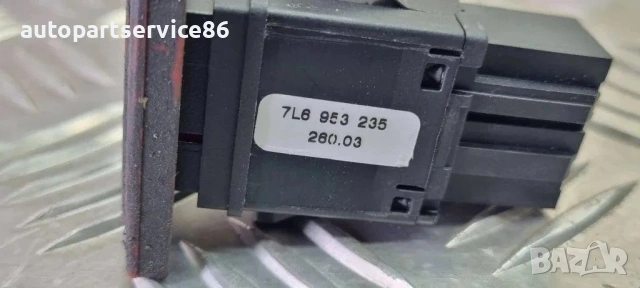 Бутон аварийни светлини за Volkswagen Touareg 2.5 TDI (2005) 7L6953235, снимка 3 - Части - 54157871