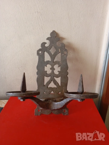 Винтидж свещник за стена, снимка 2 - Антикварни и старинни предмети - 54095742