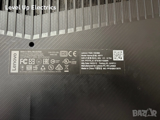 Lenovo Legion y520, снимка 5 - Лаптопи за игри - 54627815