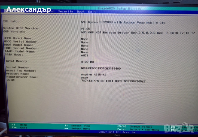 Дънна платка за ACER Aspire A315-42, Ryzen 3 3200U, LA-H801P, снимка 3 - Части за лаптопи - 54916511