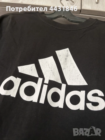 Adidas черна тениска, снимка 3 - Тениски - 55614942