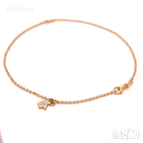 Златна гривна за крак 2,50гр. 25,0см. 14кр. проба:585 модел:40319-6, снимка 3 - Гривни - 55446852