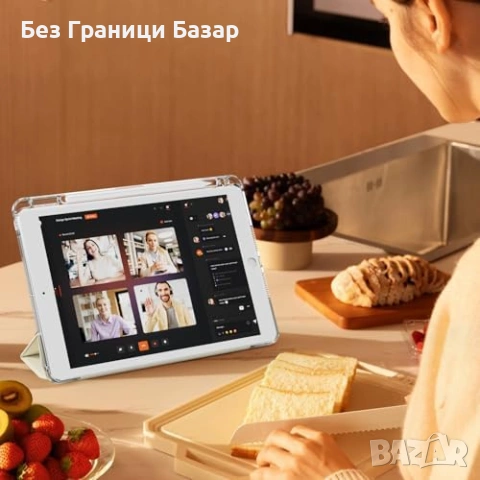 Нов Тънък удароустойчив калъф iPad 10.2 с tri-fold стойка кейс таблет Айпад, снимка 6 - Калъфи, кейсове - 54100464