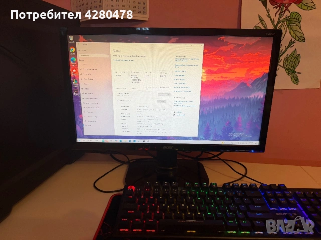 !!ТОП!!Продавам настолен компютър с 16 GB RAM, 4 GB graphic card и 1.02 TB storage 