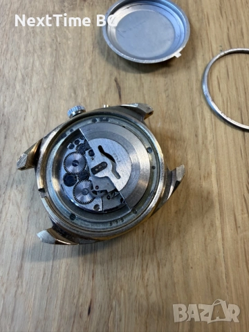 Позлатен съветски автоматичен часовник Слава (Slava Automatic 27 Jewels) СССР, снимка 6 - Мъжки - 55682766