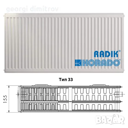 Радиатор тип 33 300/2000 мм, снимка 2 - Радиатори - 55545154