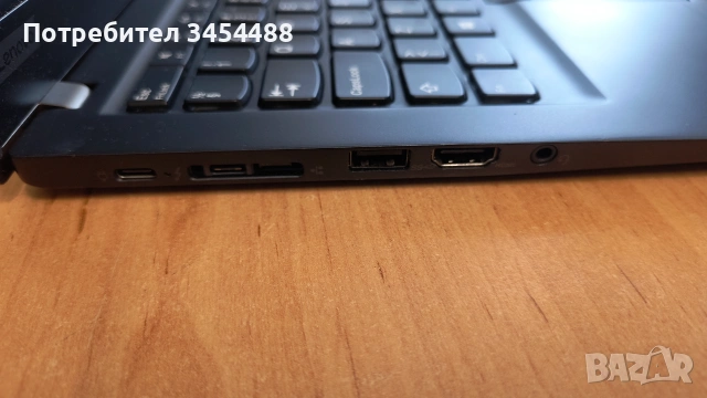 Лаптоп Lenovo T490s, 14", i5-8365U@1.60GHz, 16 RAM, 256 SSD NVMe, Touch, Win 11 Pro, кирилизация, снимка 7 - Лаптопи за работа - 55142883