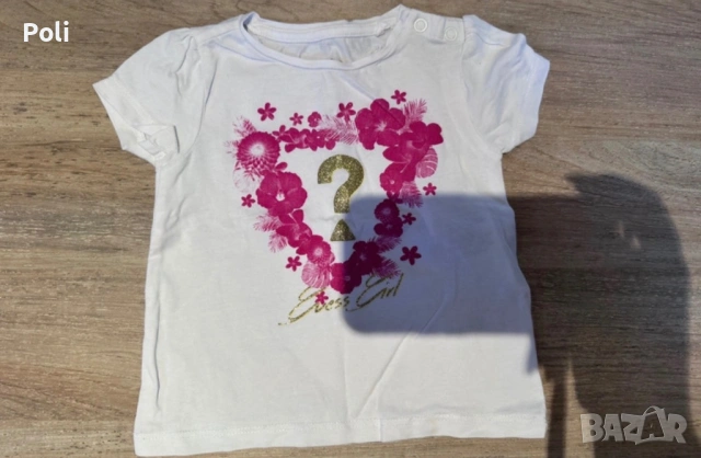 Тениски на Guess 3-6 месеца , снимка 2 - Бебешки блузки - 54109893