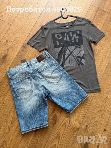 G-Star Raw Мъжки нови оригинални къси дънки, снимка 10 - Къси панталони - 54875003