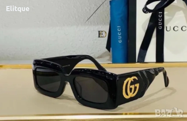 Слънчеви очила Gucci с ув защита,калъф,кутия и кърпичка на марката , снимка 8 - Слънчеви и диоптрични очила - 54314032
