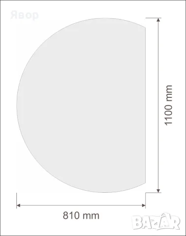 Огледало 810x1100 mm (ново), снимка 2 - Огледала - 55595513