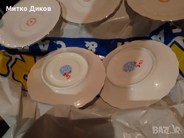 Чаша кафе 6бр с чиния 6бр костен порцелан нови на Коста Йорд. Видин Бонония екстра кач-кант копирка, снимка 15 - Сервизи - 55603533