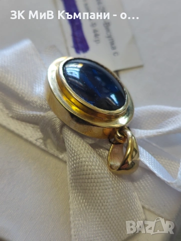 Златна висулка с камък 9.44гр 14к 60евро за гр, снимка 2 - Колиета, медальони, синджири - 54225924