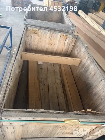 Дървени сандъци около 1200х800 вис. 600, снимка 2 - Друго търговско оборудване - 55354273