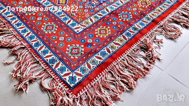 Турски арабски килим в перфектно състояние, снимка 5 - Килими - 55157565