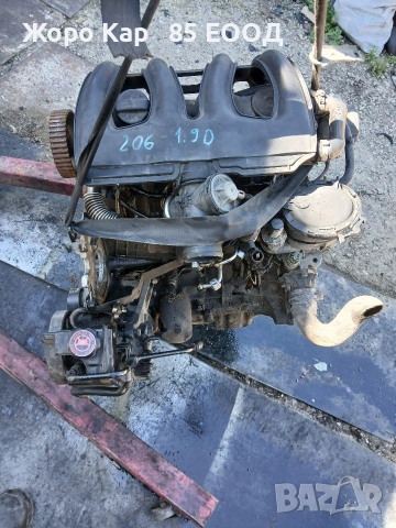 Двигател за Ситроен Citroën Peugeot Пежо-206,1.9D, снимка 3 - Части - 54686310