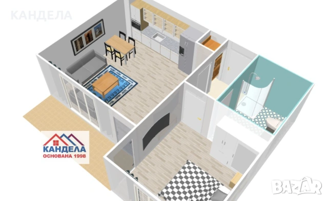 Двустаен апартамент, кв. Беломорски, снимка 8 - Апартаменти - 54688288
