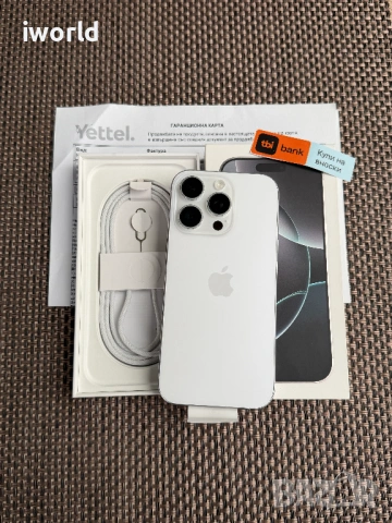 НОВ❗️ 36 МЕС. Гаранция❗️ 100%🔋❗️iPhone 16 Pro Лизинг от 30€/мес ❗️White  Titanium❗️128GB 