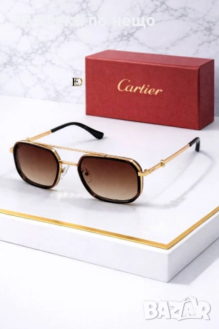 Cartier Слънчеви Очила С UV Защита С Подарък🎁Калъф И Кутия - Различни Цветове Код SK1195, снимка 3 - Слънчеви и диоптрични очила - 53997390