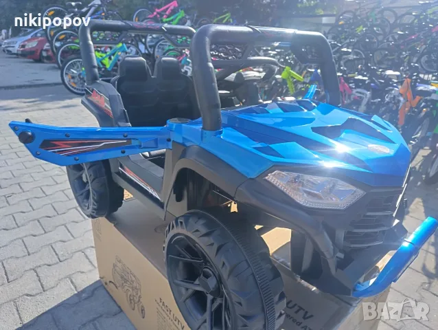 TEXAS акумулаторен джип FAST UTV син, снимка 7 - Детски велосипеди, триколки и коли - 55440127