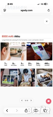 XGODY P60 PRO 10.1 4G LTE 6GB RAM 128GB – чисто нов, пълен комплект, снимка 6 - Таблети - 55686450