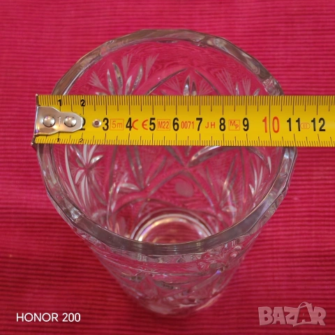 Кристална ваза Bohemia, Чехословакия. , снимка 8 - Вази - 55279896