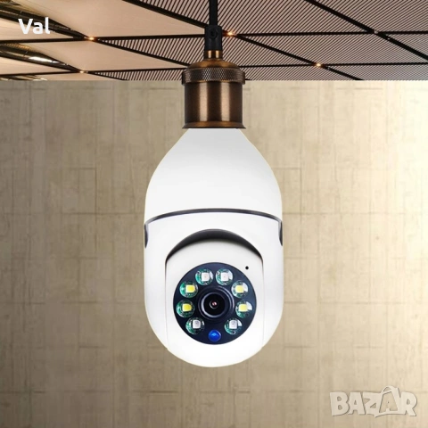 Куполна камера тип крушка 2MP Full HD 360°, снимка 7 - HD камери - 54274610