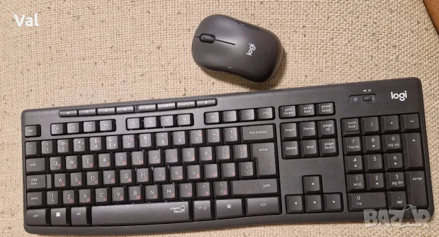 Комплект безжична клавиатура и мишка Logitech silent wireless combo МК295 и М220, снимка 6 - Клавиатури и мишки - 55436626