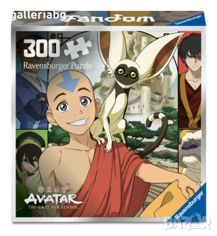 Пъзел Avatar The Last Airbender Ravensburger – 300 части + картичка, снимка 2 - Игри и пъзели - 54934734