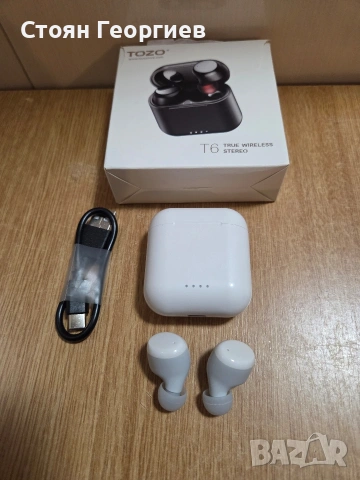 Чисто нови безжични слушалки TOZO T6. , снимка 2 - Bluetooth слушалки - 54181864