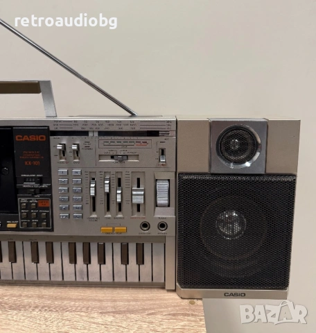 🔈Ретро радиокасетофон със синтезатор CASIO  KX-101 - Boombox🔈, снимка 3 - Радиокасетофони, транзистори - 54638462