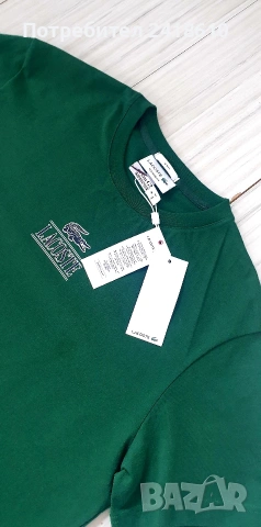 Lacoste Cotton Regular Fit  Unisex Size M НОВО! ОРИГИНАЛНА Унисекс Тениска!