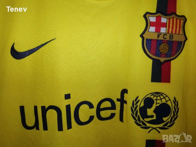 Barcelona Puyol Nike 2008-2009 оригинална жълта тениска фланелка Барселона Карлес Пуйол, снимка 6 - Тениски - 43849121