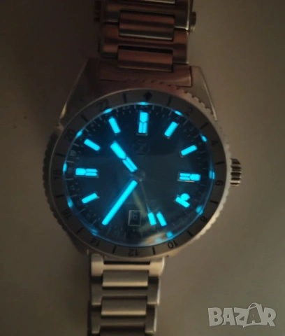 Zelos Blacktip GMT автоматичен дайвър 200м, като нов, пълен комплект, бартер, снимка 4 - Мъжки - 54672677