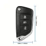 Модифицираща кутийка за ключ с 3 бутона, острие VA2 за Peugeot и Citroen , 536, снимка 2