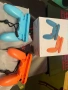 Чисто нови Ергономични Грипове 2-в-1 за Nintendo Switch Joy-Con (Син и Оранжев), снимка 1