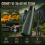 Мощен монокъл COMET 10-30x50 HD ZOOM бинокъл за лов птици природа с тирпод и стойка за телефон евтин, снимка 1