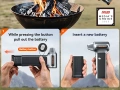 Чисто Нов запечатан в целофан Мощен Акумулаторен Компресор  WOLFBOX MF200, Безчетков, Сменяема Батер, снимка 9