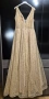 нова официална, бална, златна рокля, снимка 2